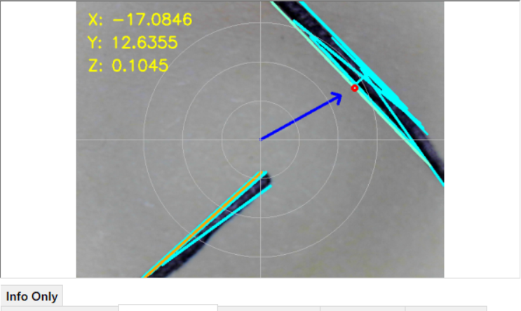 Intersection detection of two lines