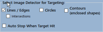 Select Image Detector for Targeting group
