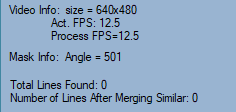 Video info status: Act FPS and Process FPS