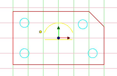 Yellow pivot dot while rotating