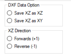 DXF data option