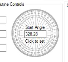Start angle protractor