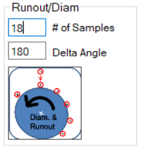 Runout and diameter inputs