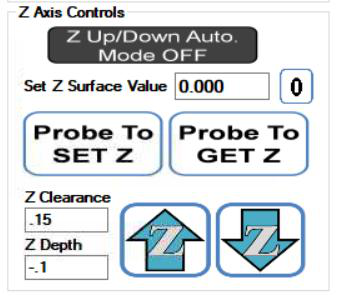 Z axis controls