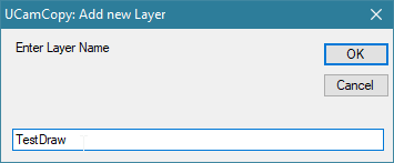 The Add new Layer name prompt